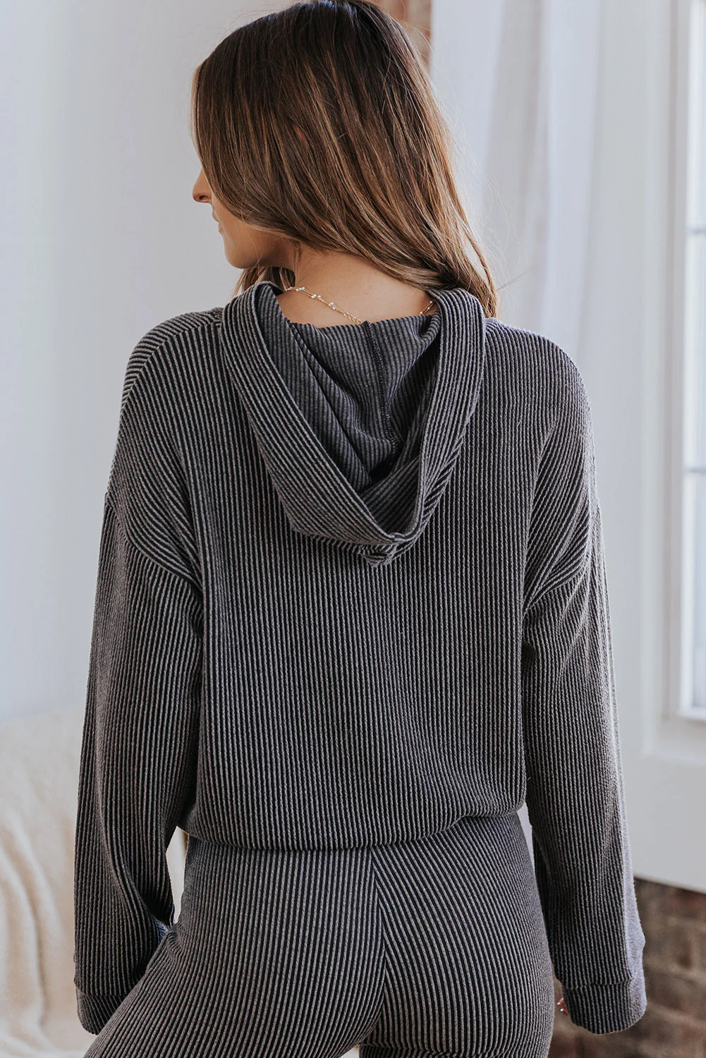 hooded 2-piece lounge set.